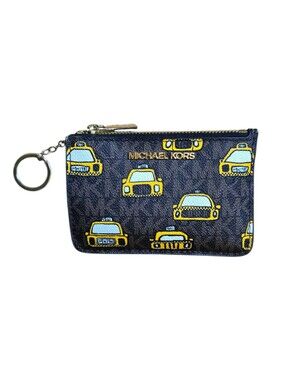 Michael Kors New York Taxi Monogram Jet Set Coin Pouch Wallet